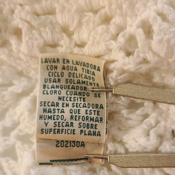 St. John’s Bay White Crochet Open Front Cardigan 1X - Picture 13 of 15